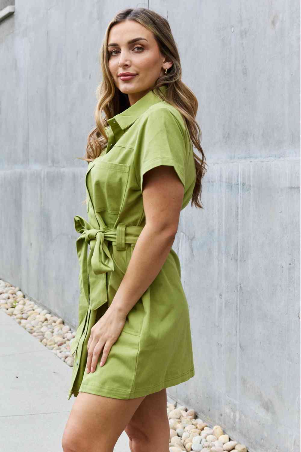 Jady By Jane Stick With Me Full Size Button Down Dress - AllIn Computer