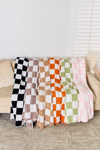 Cuddley Checkered Decorative Throw Blanket - AllIn Computer
