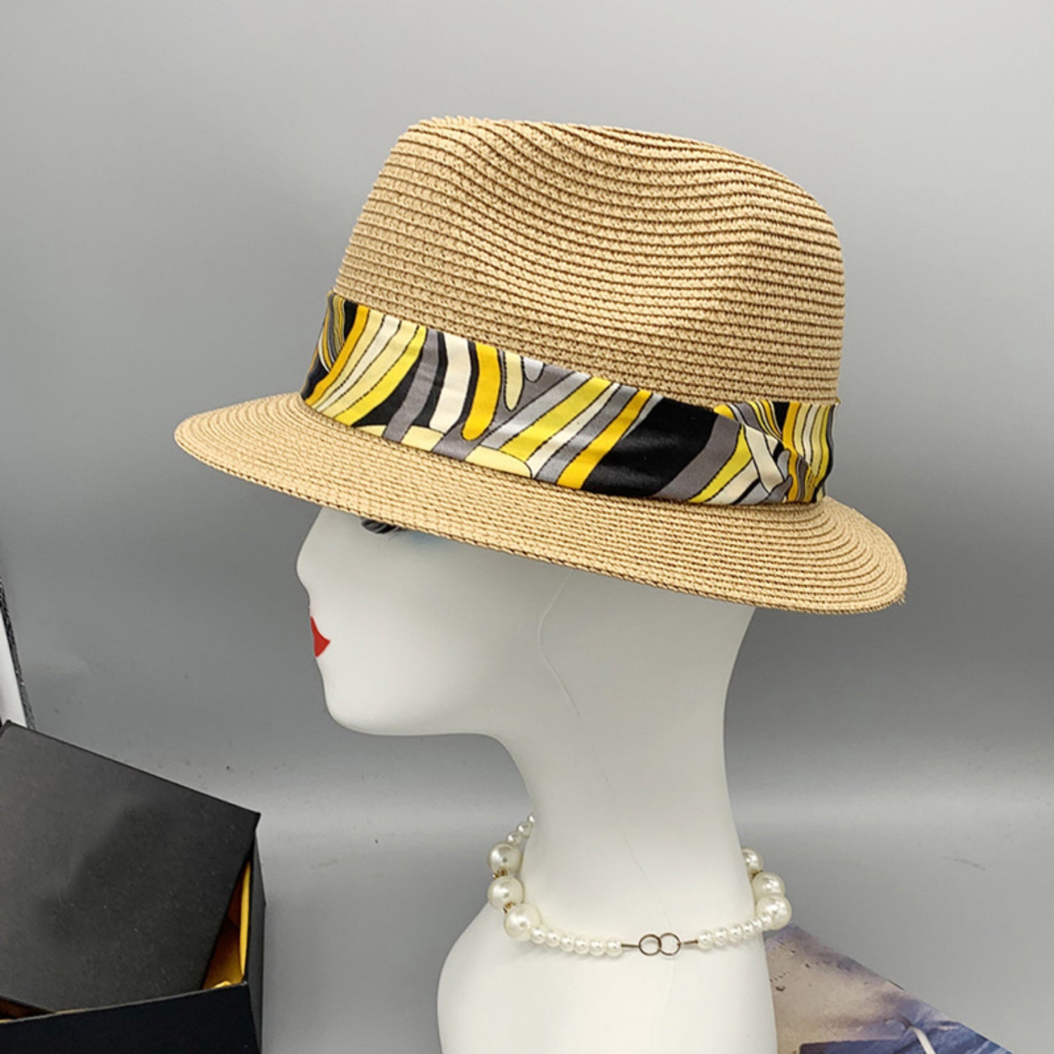 Short Brim Jute Cloth Hat - AllIn Computer