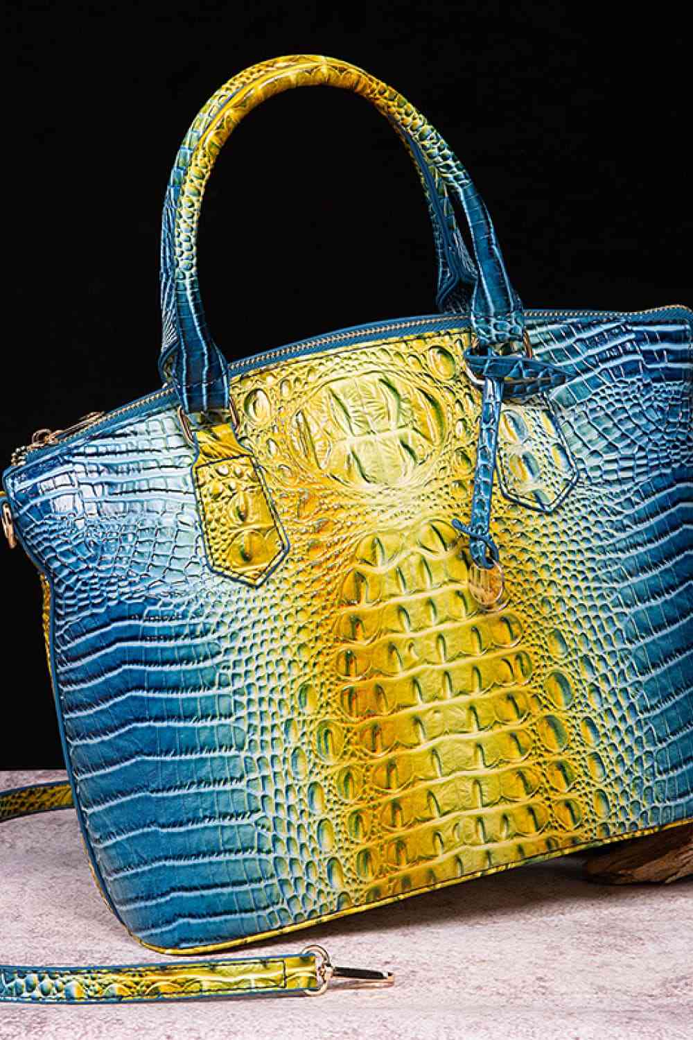Gradient PU Leather Handbag - AllIn Computer