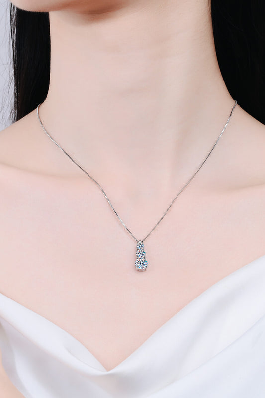 Moissanite Triple-Pendant Necklace - AllIn Computer