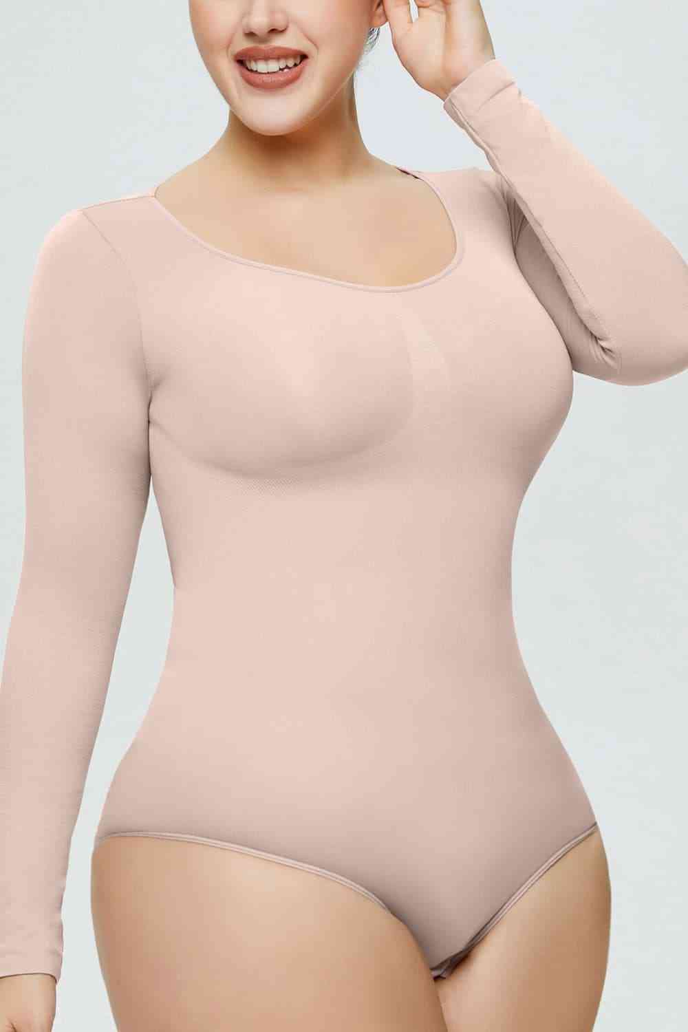Long Sleeve Shaping Bodysuit - AllIn Computer