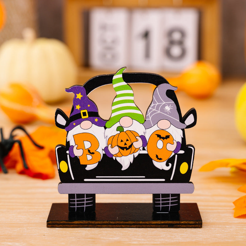 3-Piece Halloween Element Car-Shape Ornaments - AllIn Computer