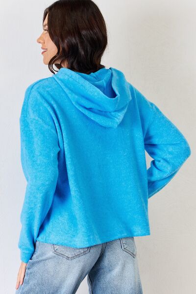 Zenana Full Size Long Sleeve Cozy Hoodie - AllIn Computer