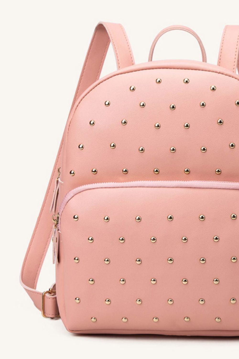 Studded PU Leather Backpack - AllIn Computer