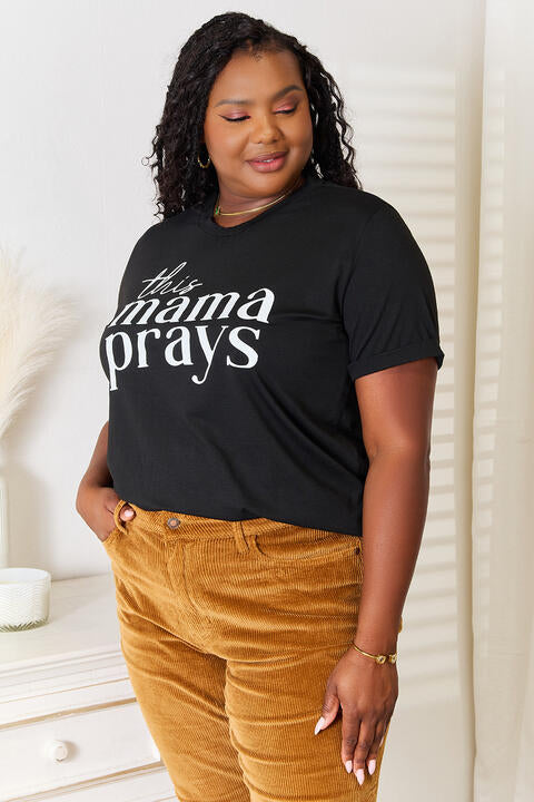 Simply Love THIS MAMA PRAYS Graphic T-Shirt - AllIn Computer