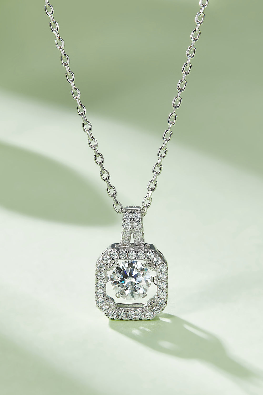 Adored Moissanite 925 Sterling Silver Necklace - AllIn Computer