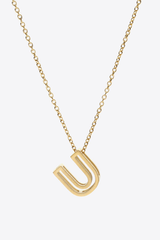 U to Z Letter Pendant Necklace - AllIn Computer