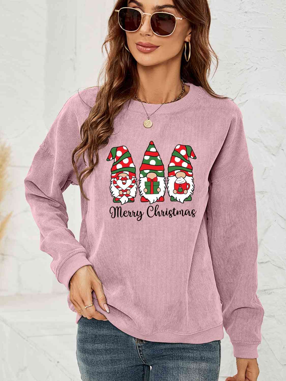 MERRY CHRISTMAS Graphic Sweatshirt - AllIn Computer
