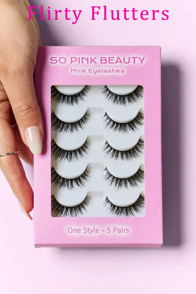SO PINK BEAUTY Mink Eyelashes 5 Pairs - AllIn Computer