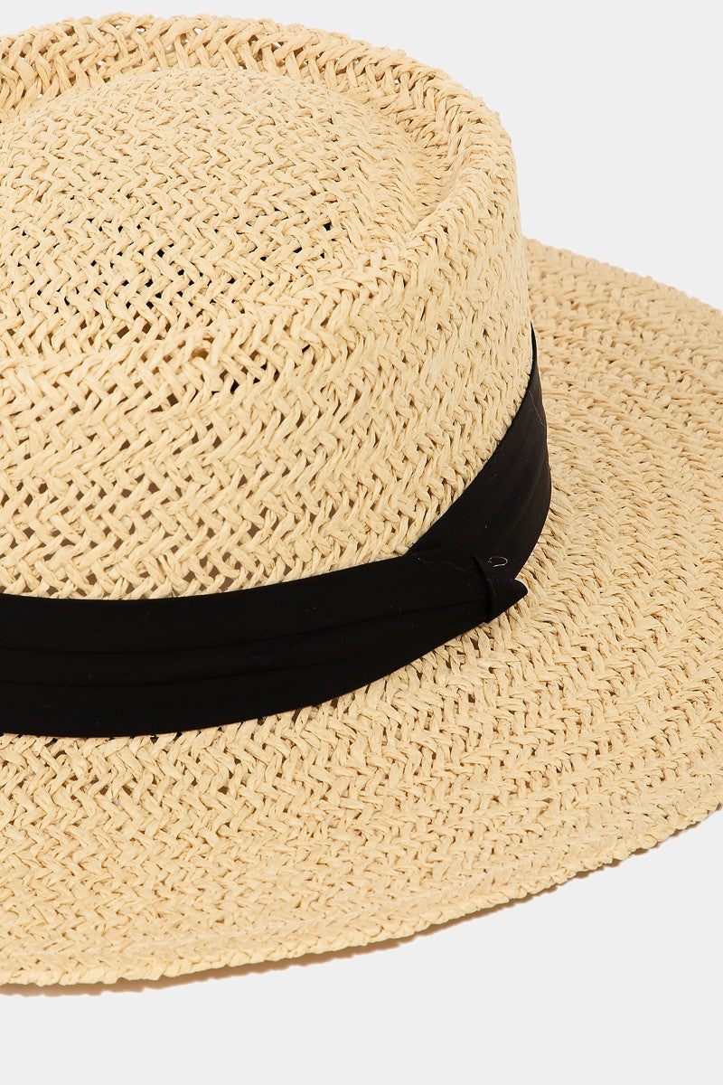 Fame Straw Braided Pork Pie Hat - AllIn Computer