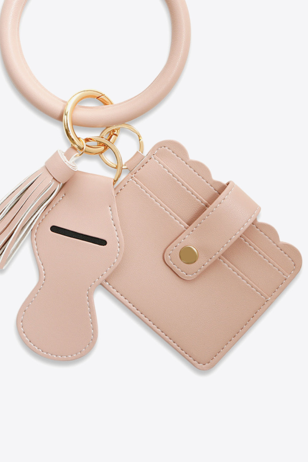 PU Wristlet Keychain with Card Holder - AllIn Computer