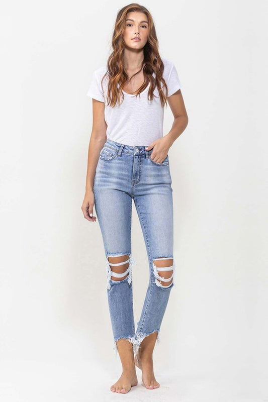 Lovervet Full Size Courtney Super High Rise Kick Flare Jeans - AllIn Computer
