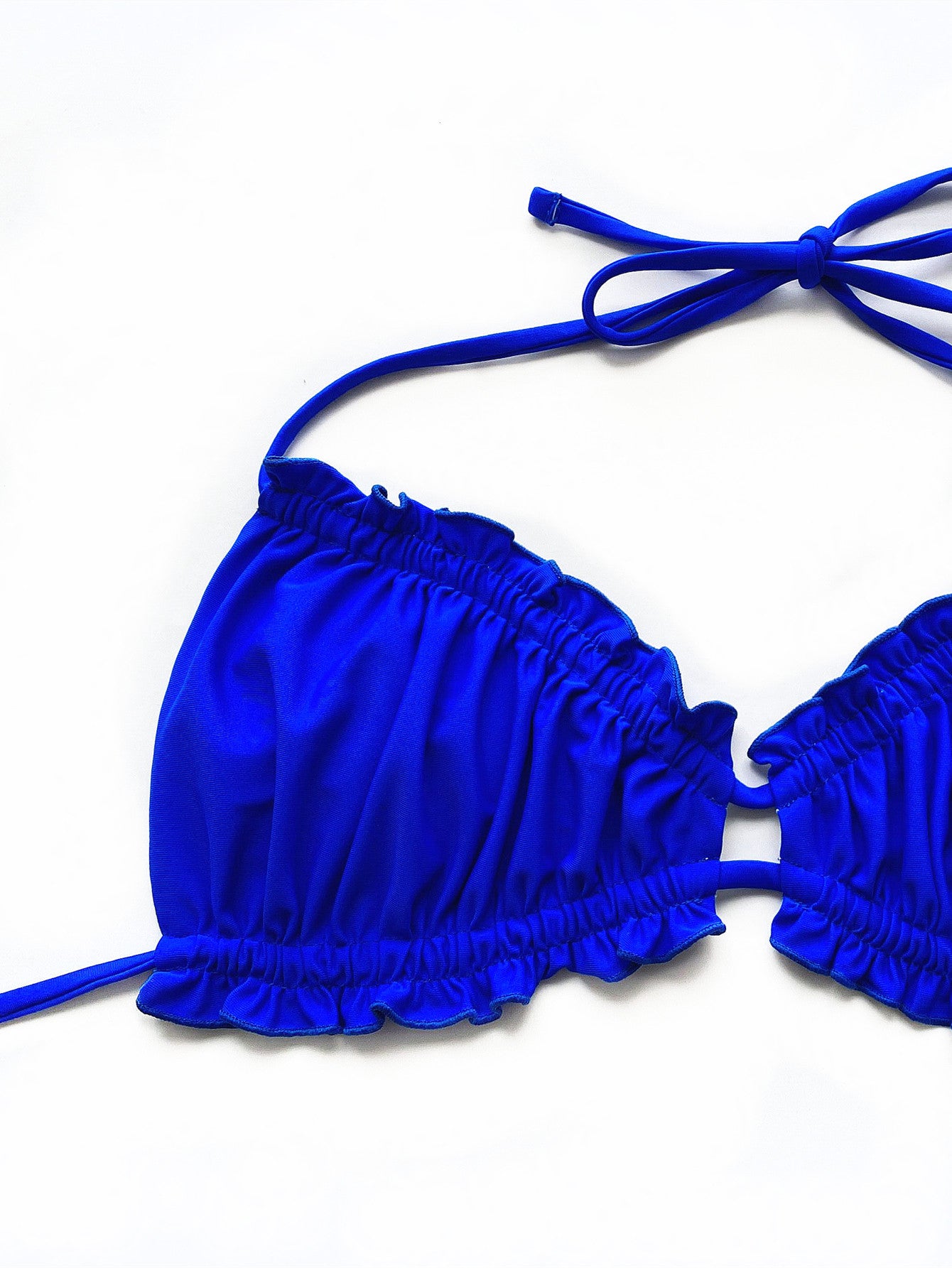 Frill Trill Halter Neck Bikini Set - AllIn Computer