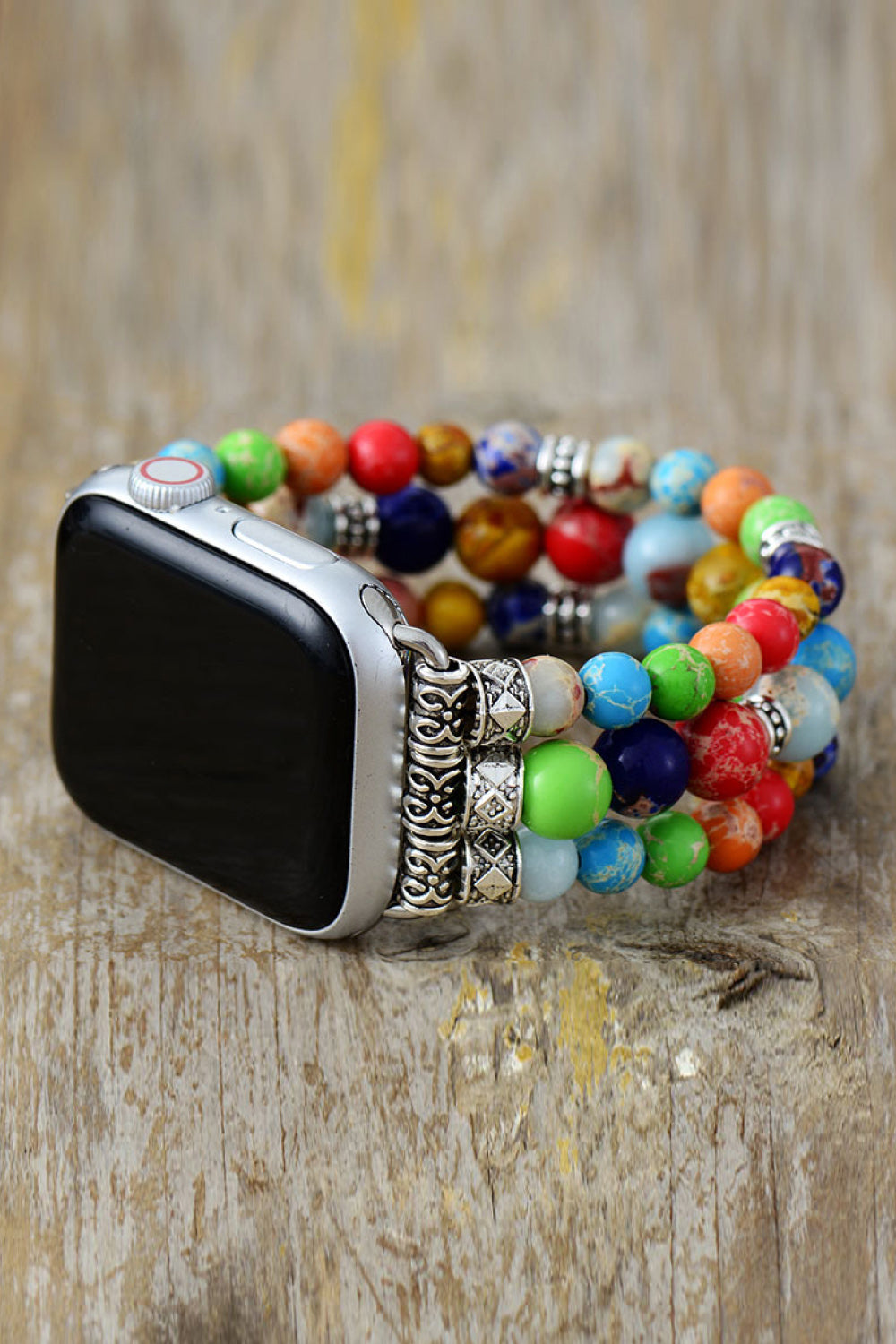 Synthetic Imperial Jasper Beaded Watchband Bracelet - AllIn Computer
