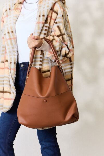 SHOMICO Vegan Leather Handbag with Pouch - AllIn Computer