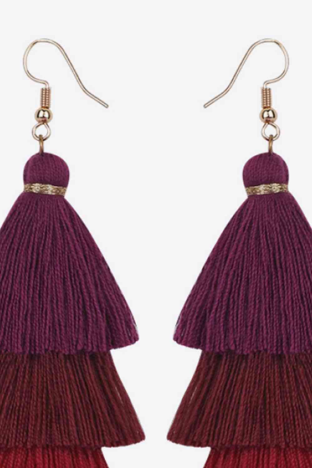 Layered Tassel Earrings - AllIn Computer