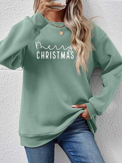 MERRY CHRISTMAS Dropped Shoulder Sweatshirt - AllIn Computer