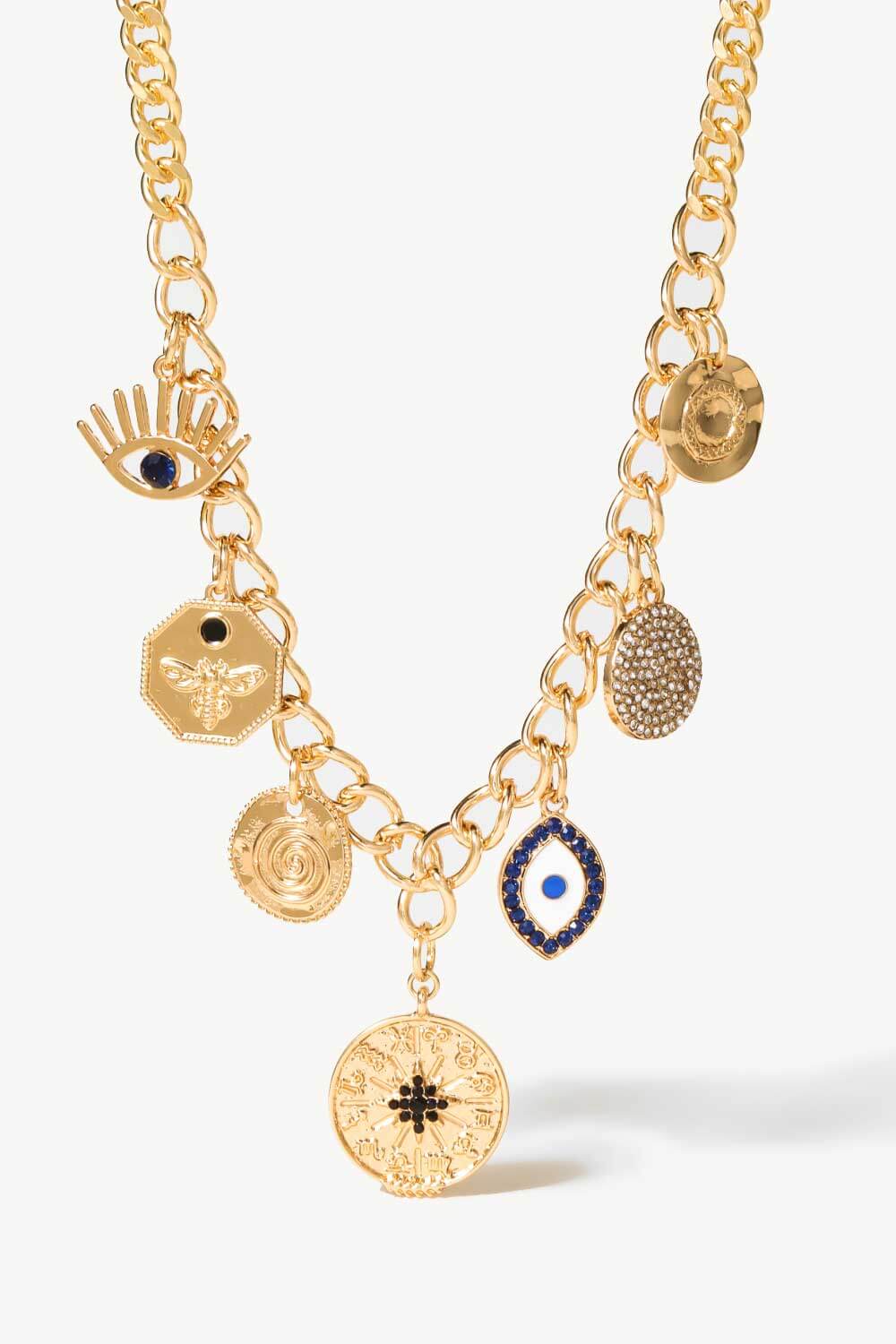 Multi-Pendant Chain Necklace - AllIn Computer