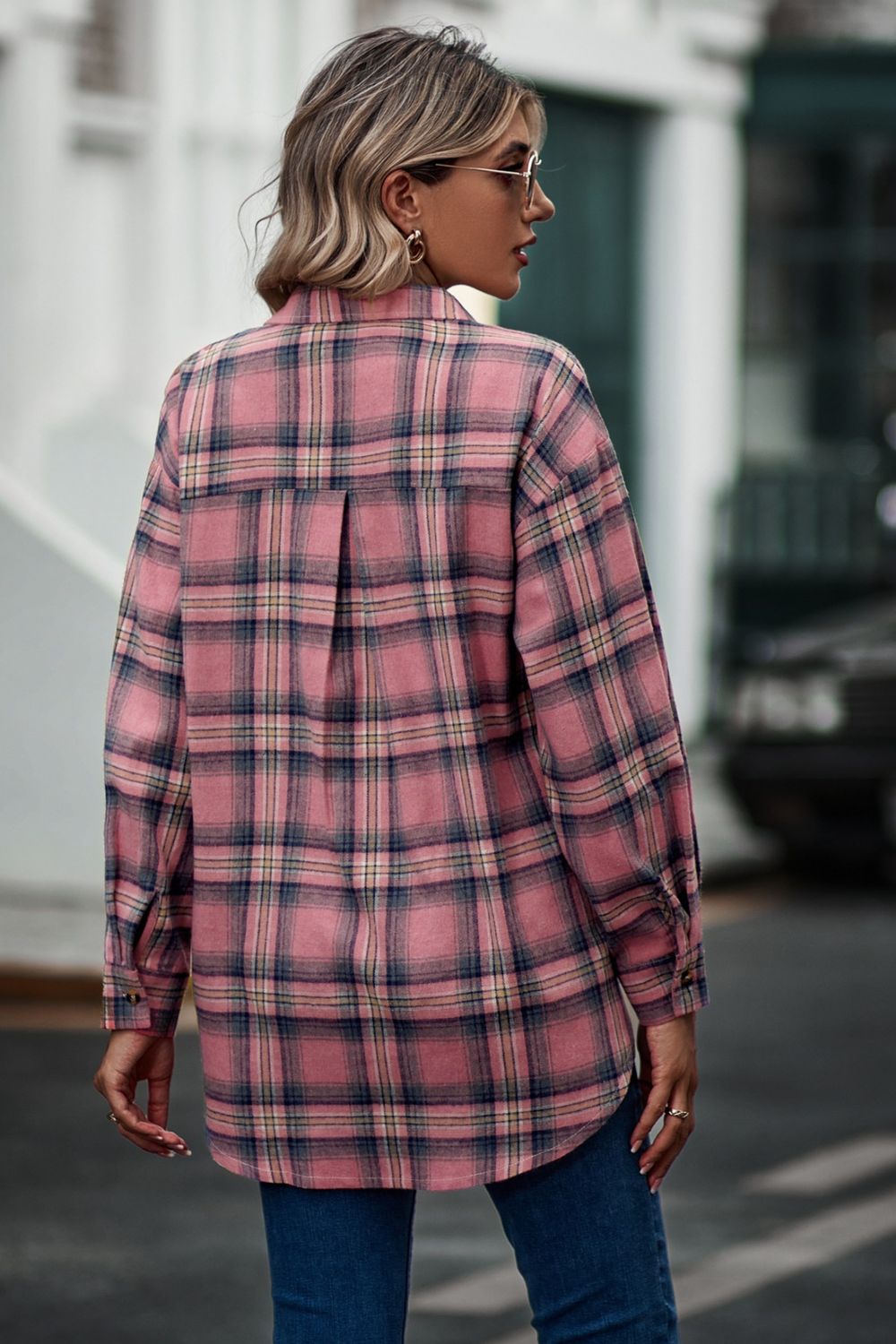 Plaid Long Sleeve Shirt - AllIn Computer