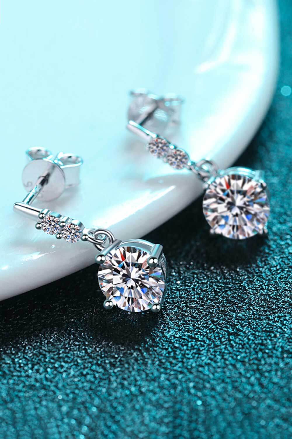 Moissanite Drop Earrings - AllIn Computer