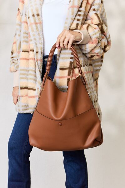 SHOMICO Vegan Leather Handbag with Pouch - AllIn Computer