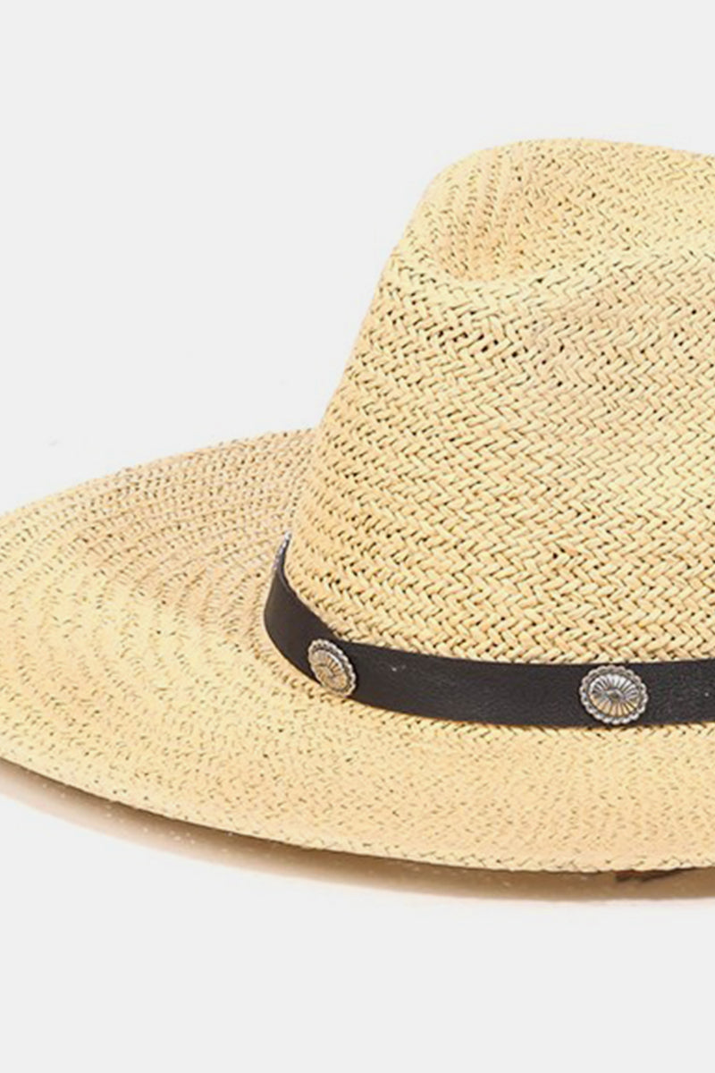 Fame Belt Strap Straw Hat - AllIn Computer