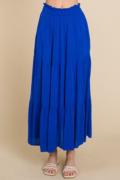 Culture Code Full Size Frill Ruched Midi Skirt - AllIn Computer
