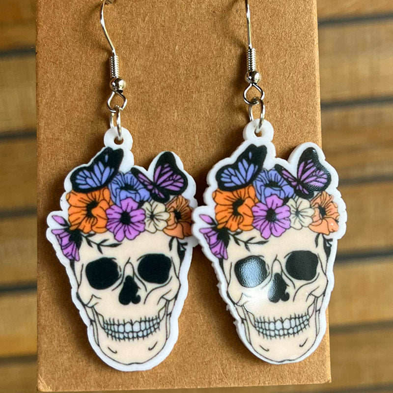 Halloween Theme Acrylic Dangle Earrings - AllIn Computer