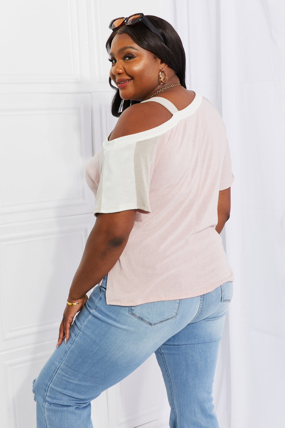 Andree by Unit Full Size Something Simple Cold Shoulder Tee - AllIn Computer