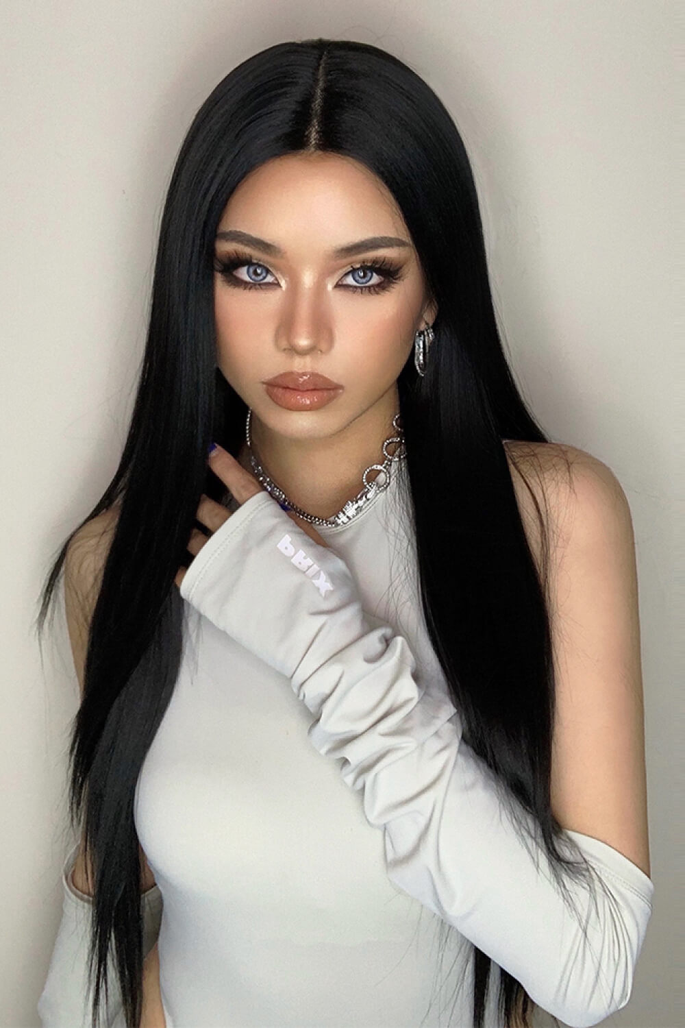 13*2" Long Lace Front Straight Synthetic Wigs 26" Long 150% Density - AllIn Computer