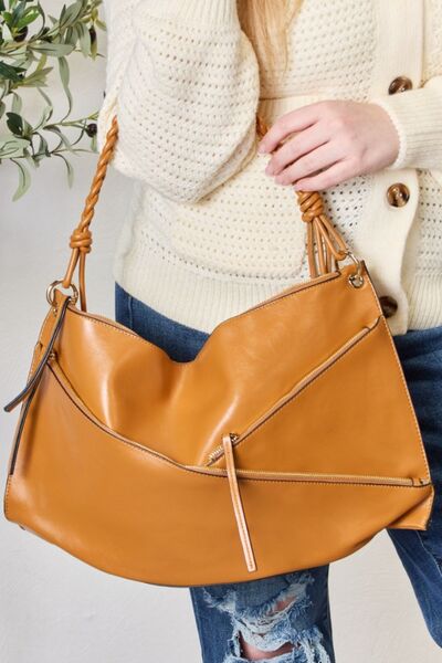 SHOMICO Zipper Detail Shoulder Bag with Pouch - AllIn Computer