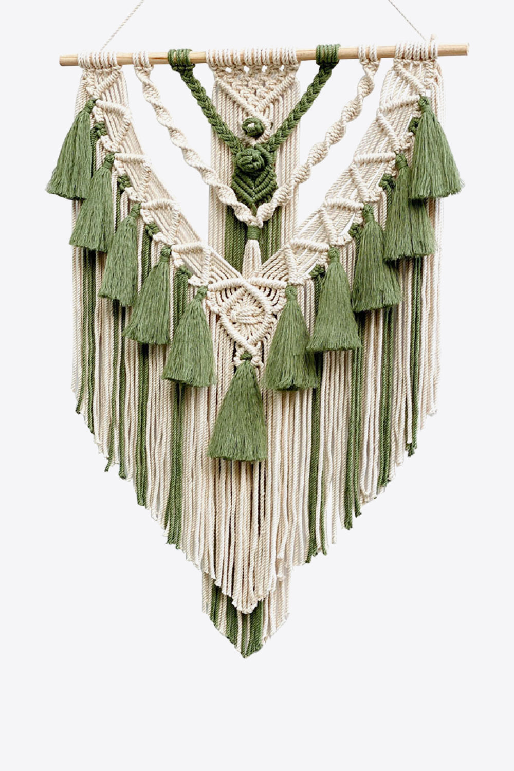 Two-Tone Macrame Hanging Wall Piece - AllIn Computer