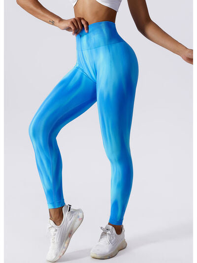 Tie-Dye High Waist Active Pants - AllIn Computer