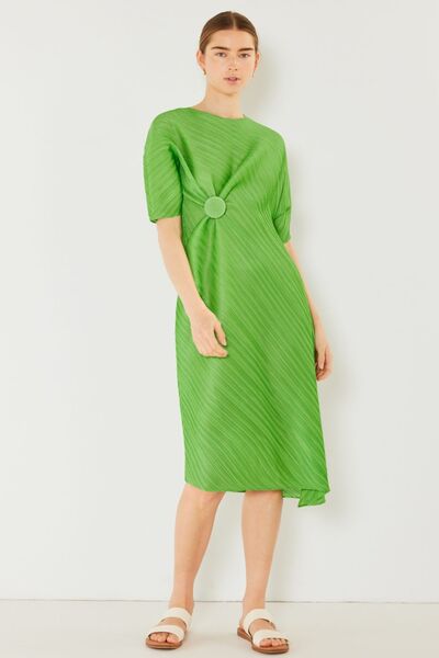 Marina West Swim Pleated Dolman Sleeve Dress - AllIn Computer