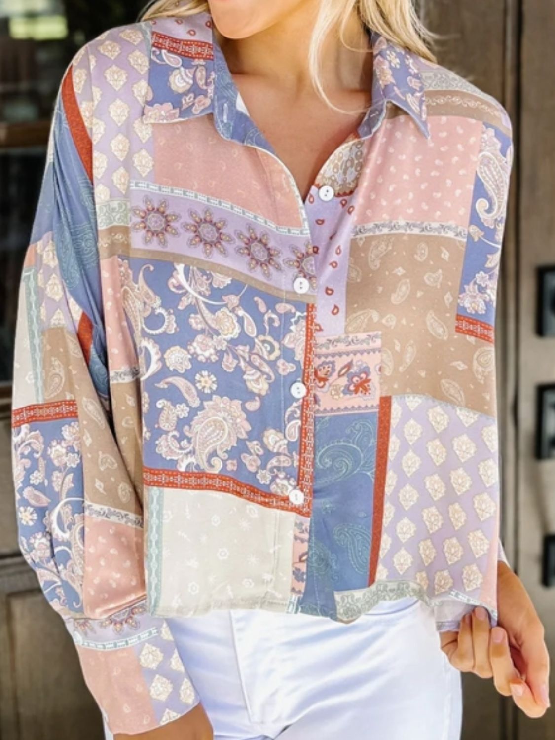 Printed Long Sleeve Shirt - AllIn Computer