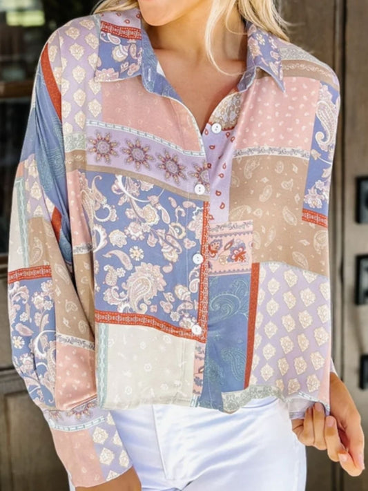 Printed Long Sleeve Shirt - AllIn Computer