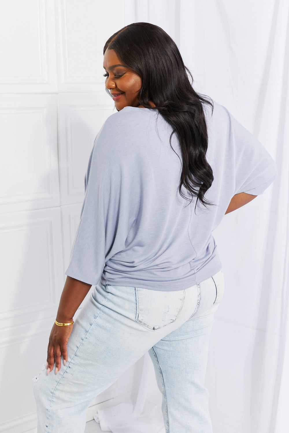 Andree by Unit Full Size Needless to Say Dolman Sleeve Top - AllIn Computer