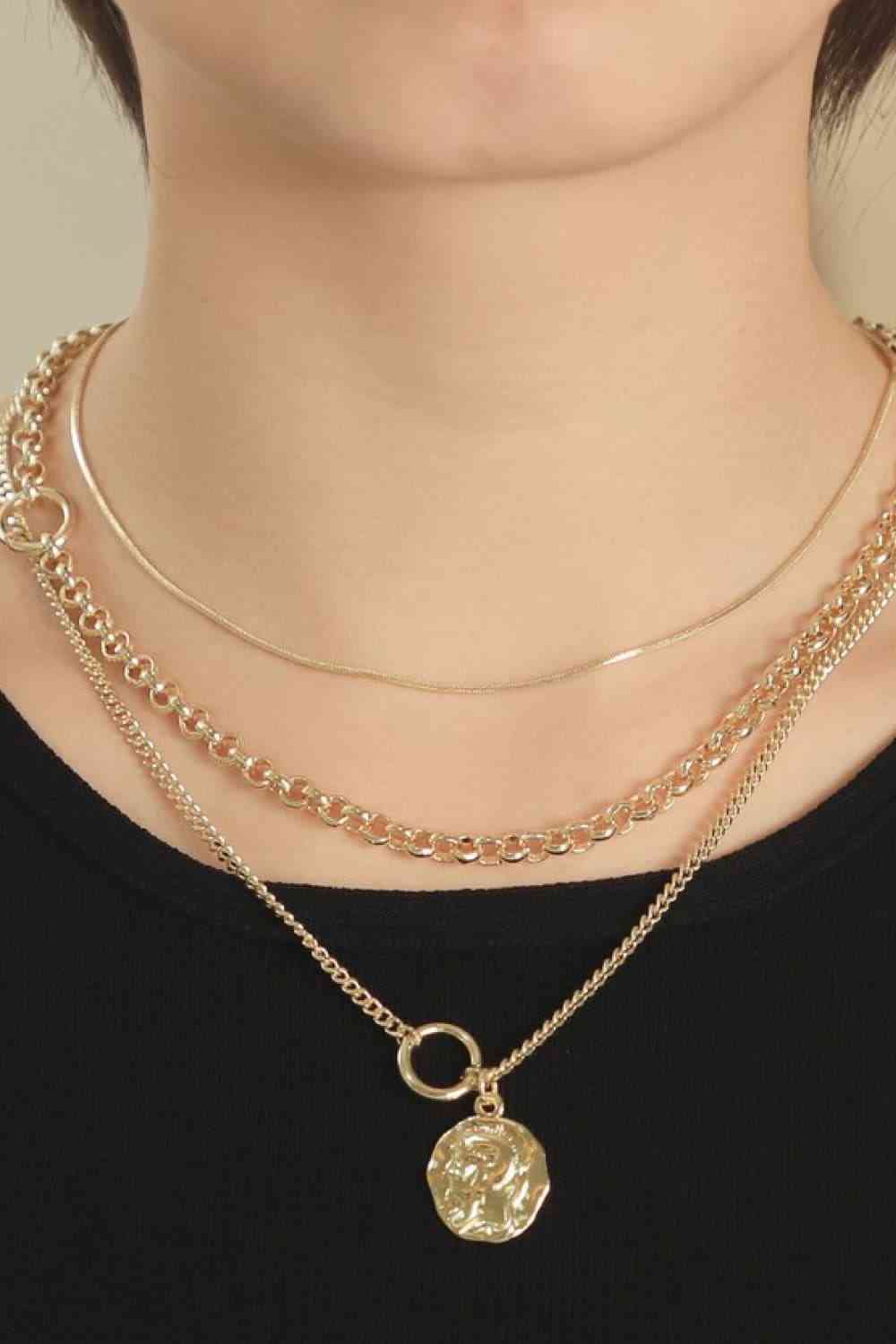 Figure Pendant Three-Piece Necklace Set - AllIn Computer