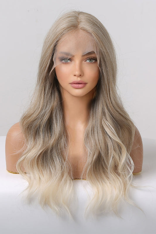 13*2" Lace Front Wigs Synthetic Long Wave 24" 150% Density in Medium Blonde Highlights - AllIn Computer