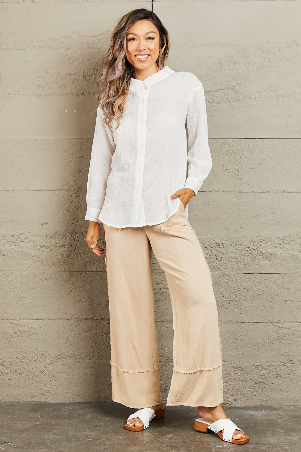 Petal Dew Take Me Out Lightweight Button Down Top - AllIn Computer