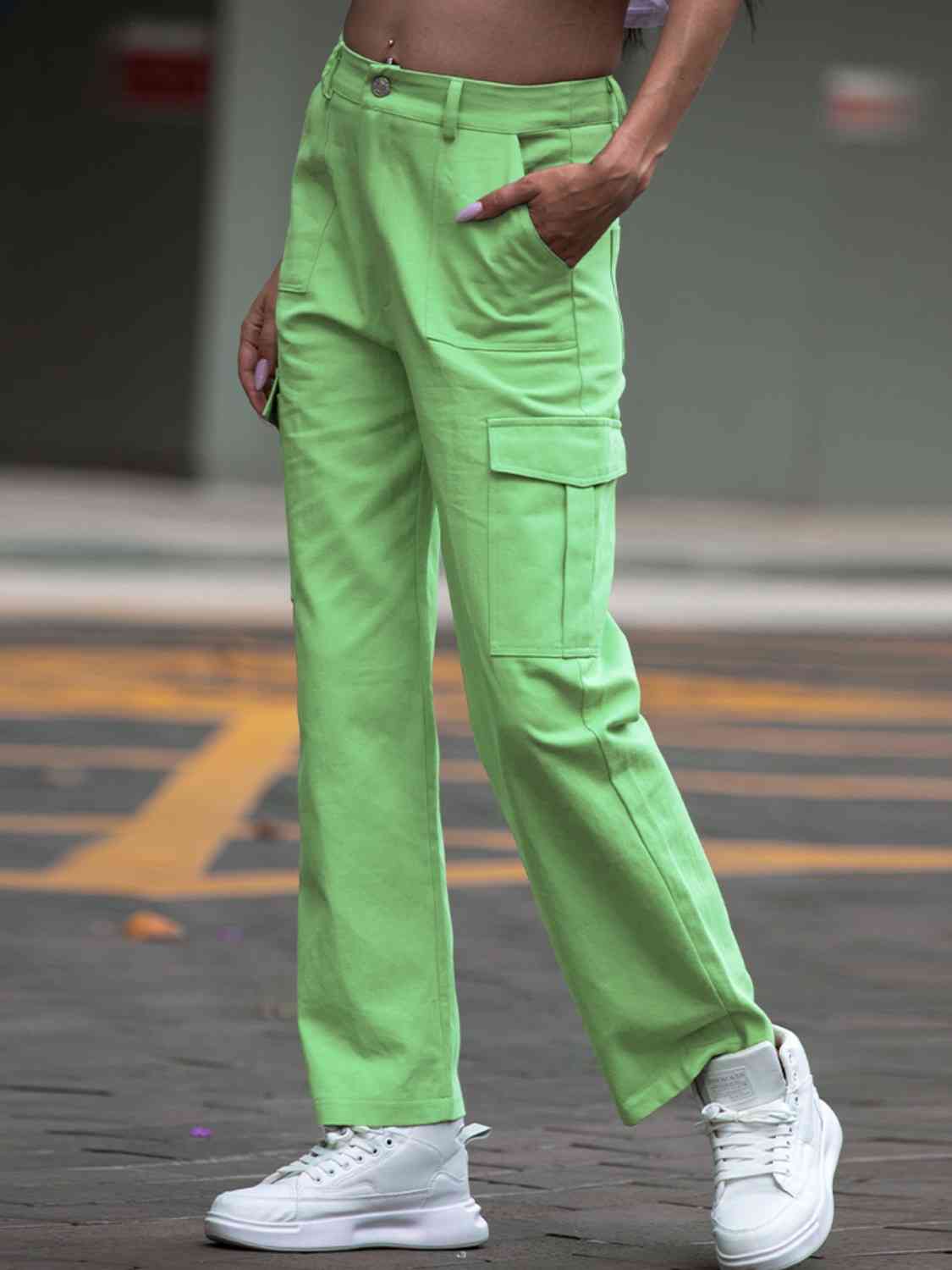 Straight Leg Cargo Pants - AllIn Computer