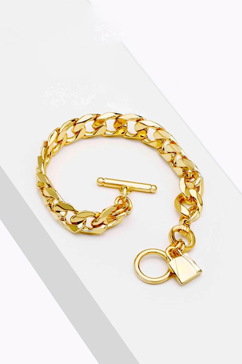 Lock Charm Toggle Clasp Bracelet - AllIn Computer