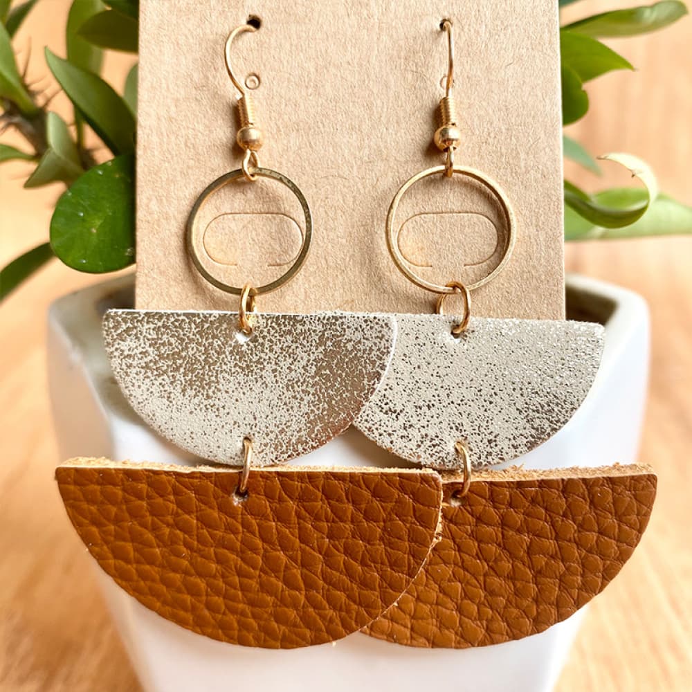 Geometrical Shape Dangle Earrings - AllIn Computer