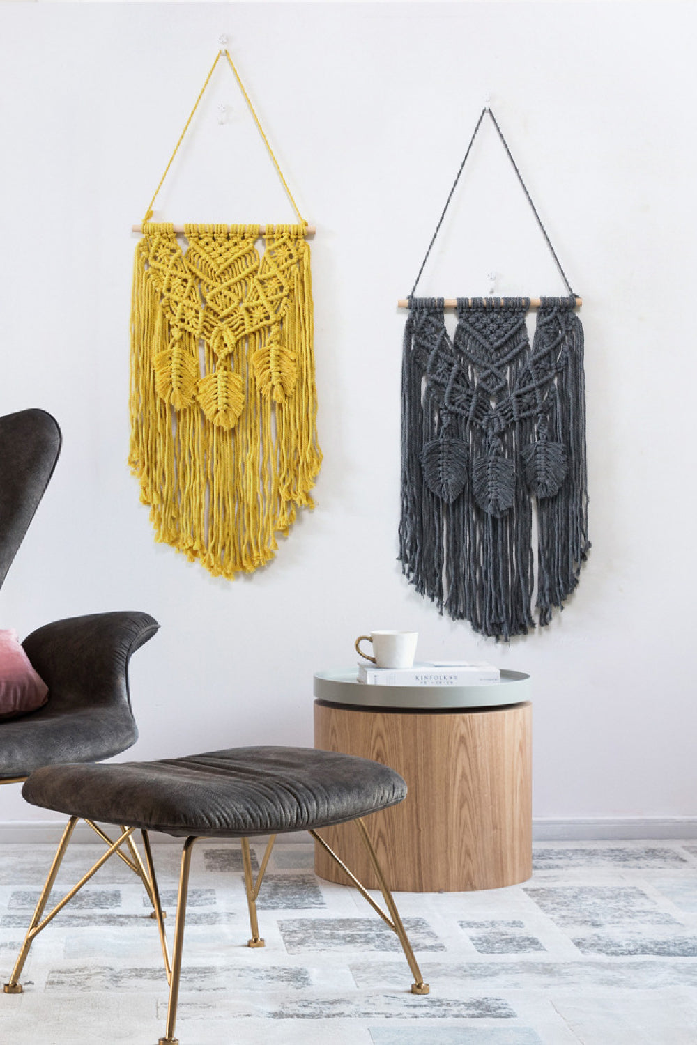 Fully Handmade Fringe Macrame Hanging Wall Piece - AllIn Computer