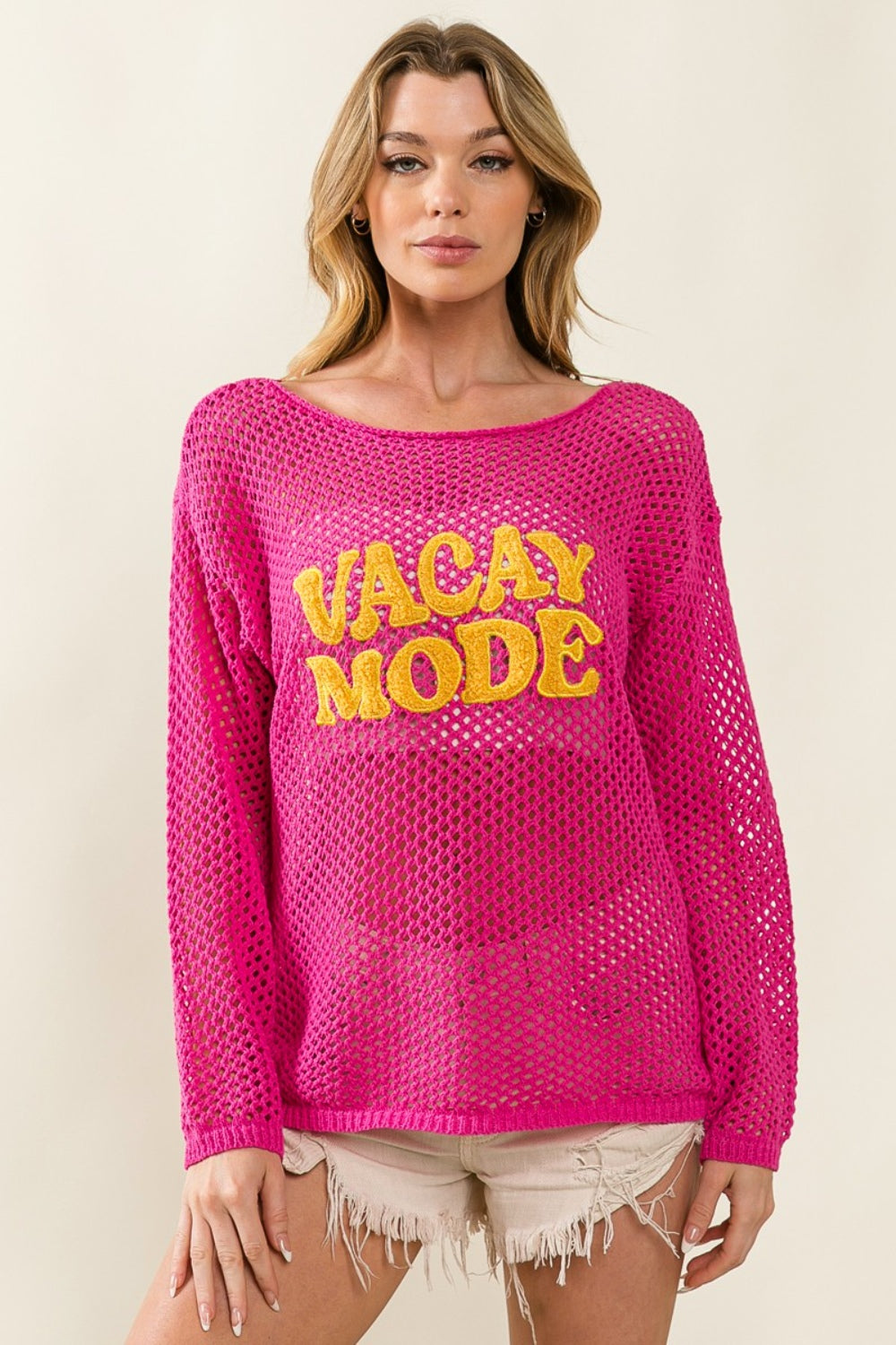 BiBi VACAY MODE Embroidered Knit Cover Up - AllIn Computer