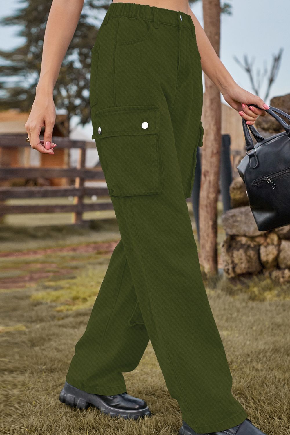 Loose Fit Long Jeans with Pockets - AllIn Computer