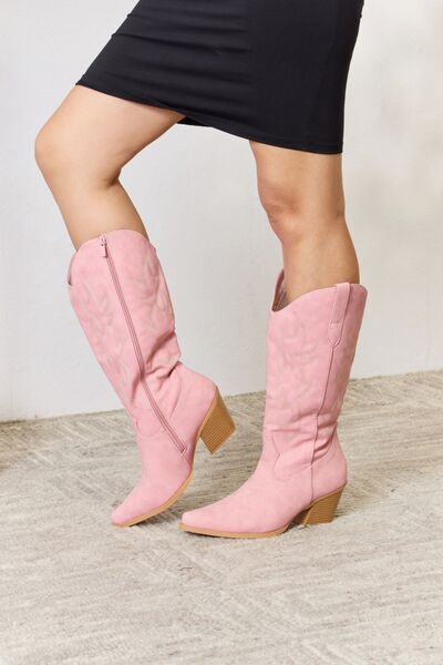 Forever Link Knee High Cowboy Boots - AllIn Computer