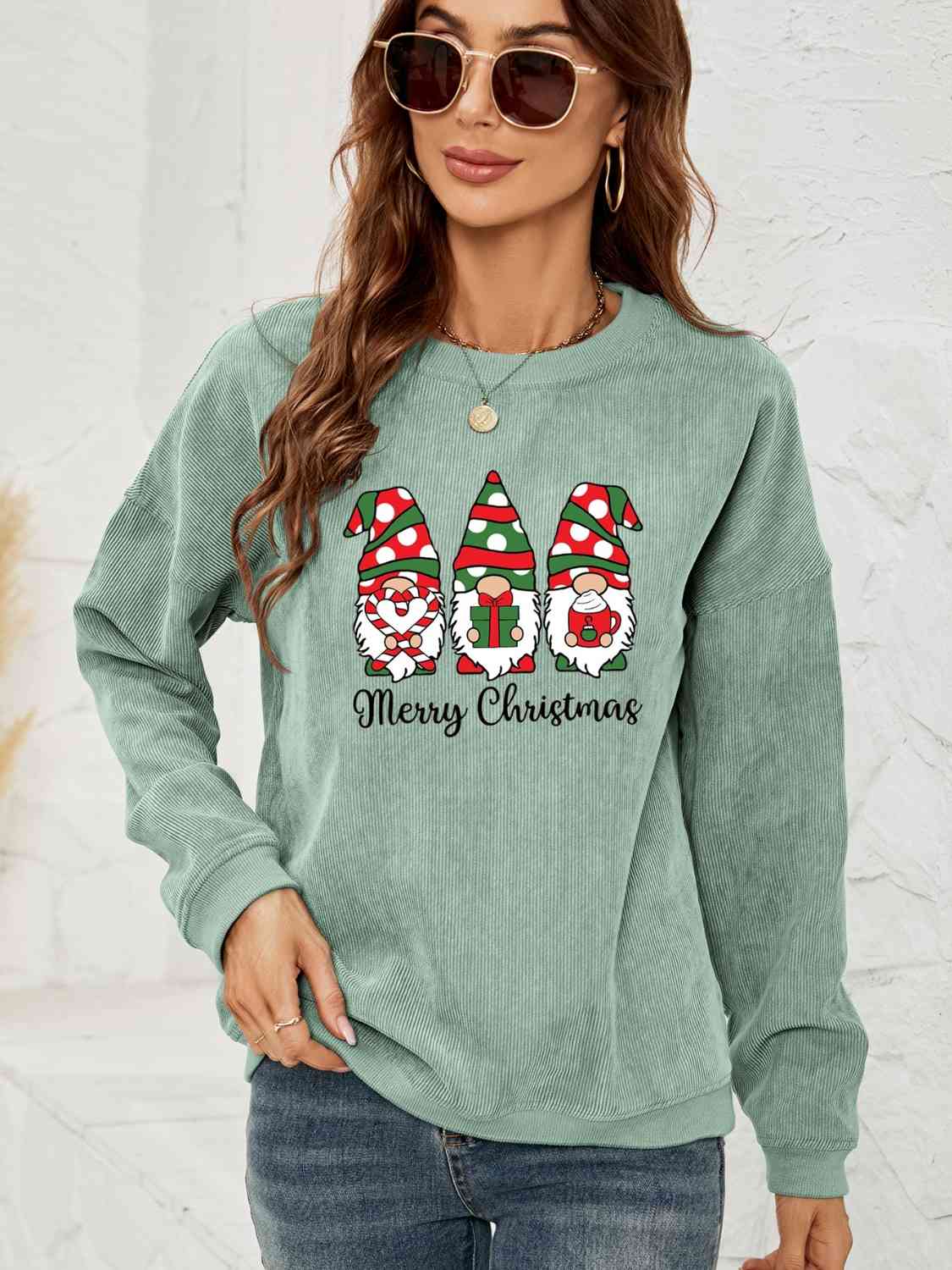 MERRY CHRISTMAS Graphic Sweatshirt - AllIn Computer