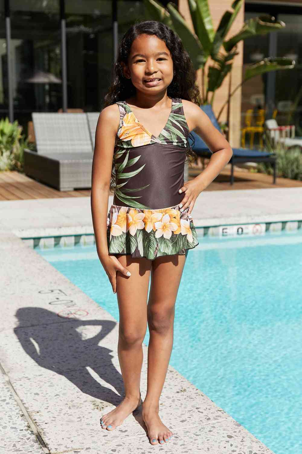 Marina West Swim Clear Waters Swim Dress in Aloha Brown - AllIn Computer